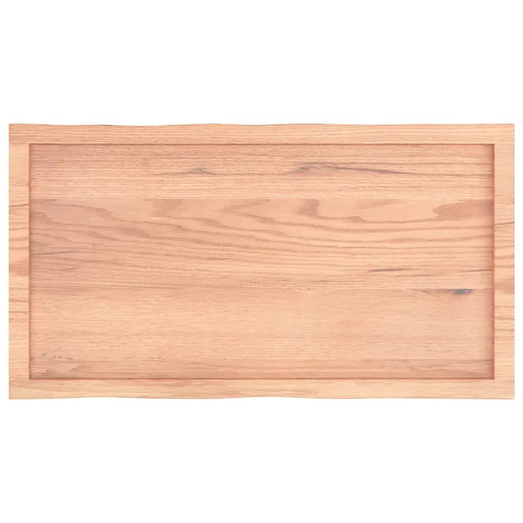 Table Top Light Brown 100x50x(2-4)cm Treated Solid Wood Live Edge Price