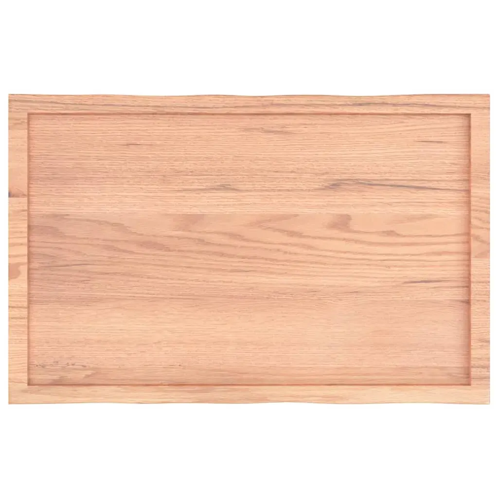 Table Top Light Brown 100x60x(2-4)cm Treated Solid Wood Live Edge Price