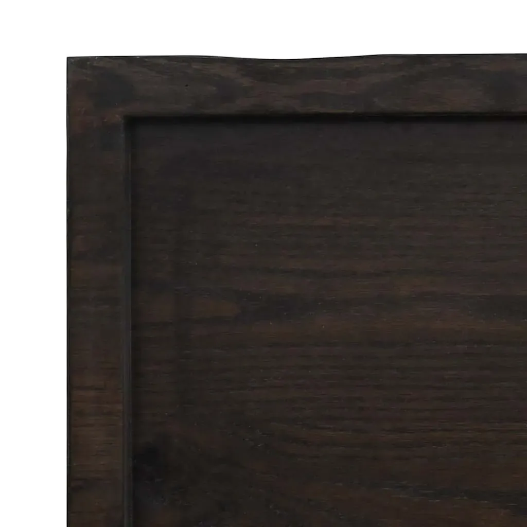 Table Top Dark Brown 120x40x(2-4) cm Treated Solid Wood Live Edge Price