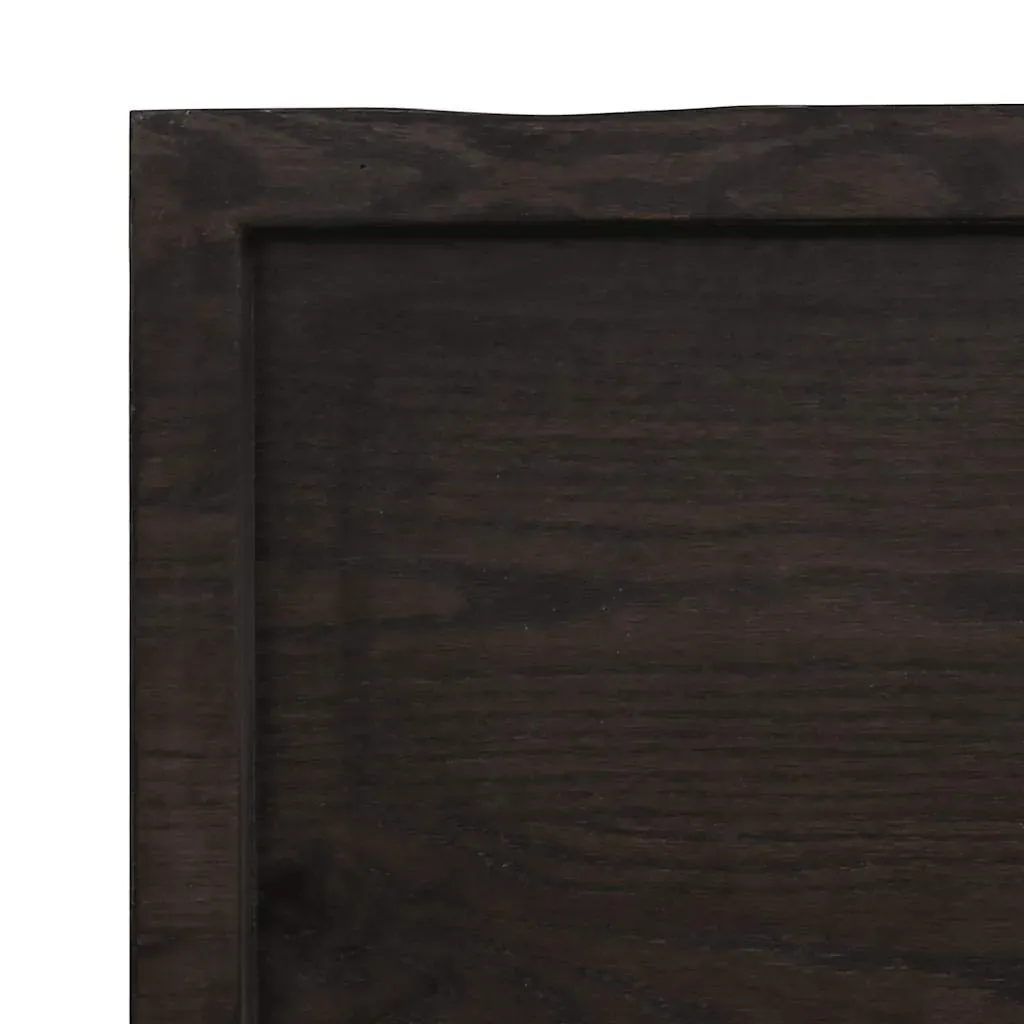 Table Top Dark Brown 140x60x(2-4) cm Treated Solid Wood Live Edge Price