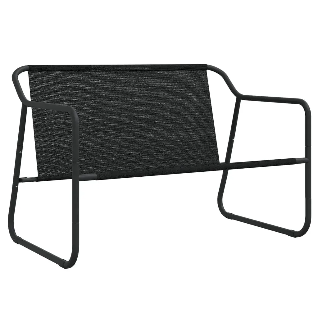 2-Seater Garden Bench with Cushion Anthracite Steel Price