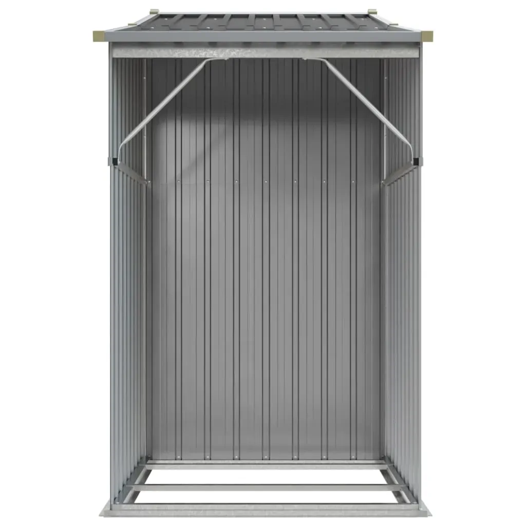 Garden Shed Grey 277x93x179 cm Galvanised Steel Price