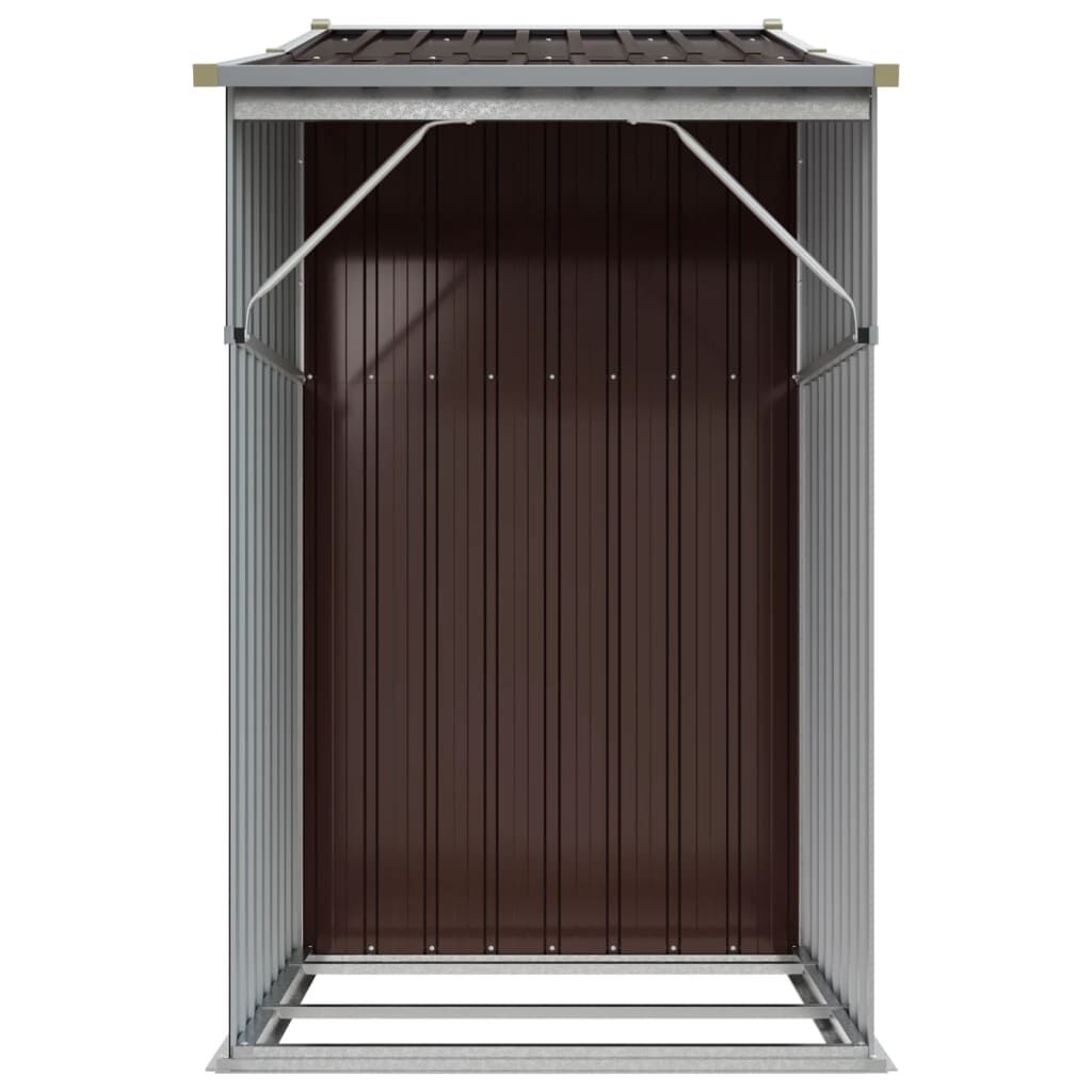 Garden Shed Brown 277x93x179 cm Galvanised Steel Price