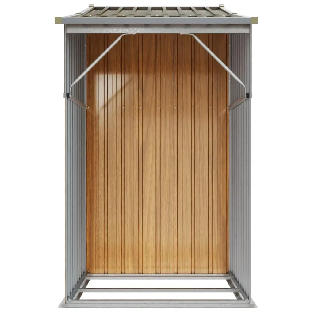 Garden Shed Brown 277x93x179 cm Galvanised Steel Price