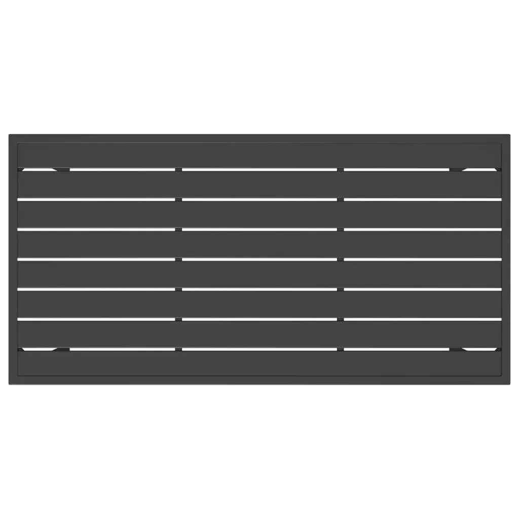Garden Dining Table Anthracite 110x54x70 cm Steel Price