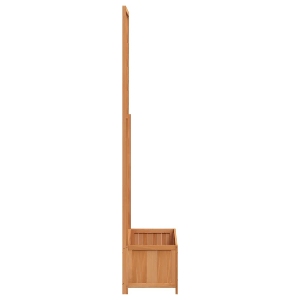 Planter with Trellis Brown Solid Wood Fir Price