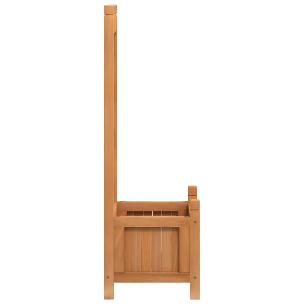 Planter with Trellis Brown Solid Wood Fir Price