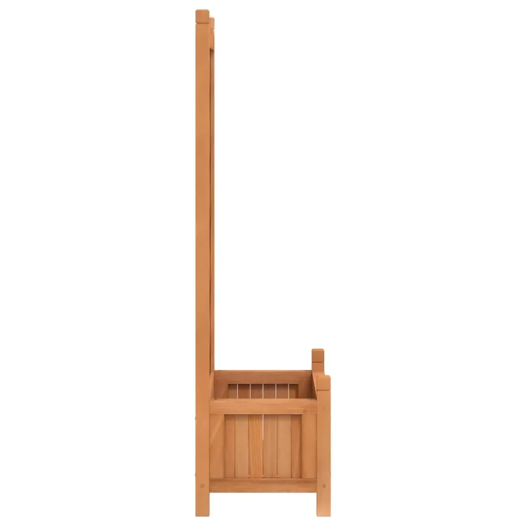 Planter with Trellis Brown Solid Wood Fir Price
