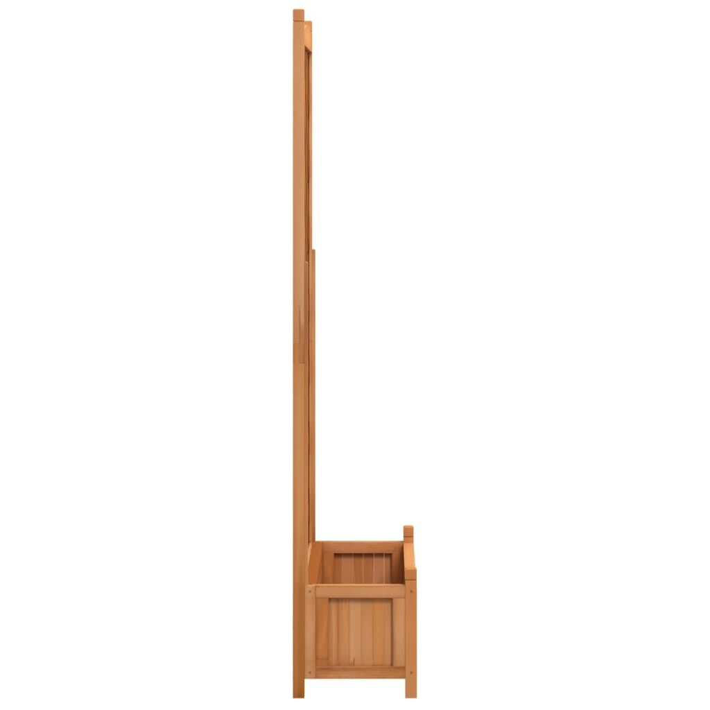 Planter with Trellis Brown Solid Wood Fir Price