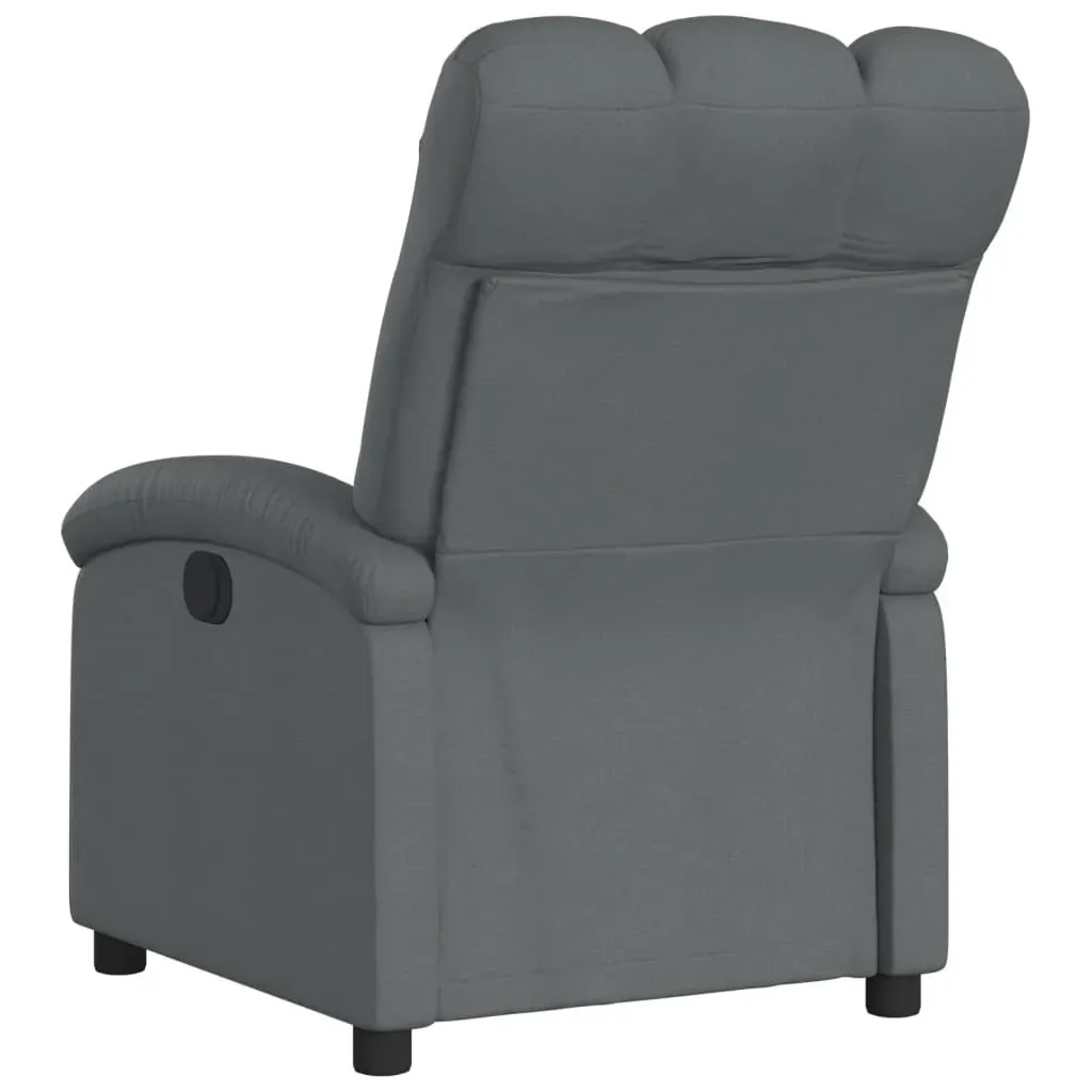 Recliner Chair Dark Grey Fabric Price