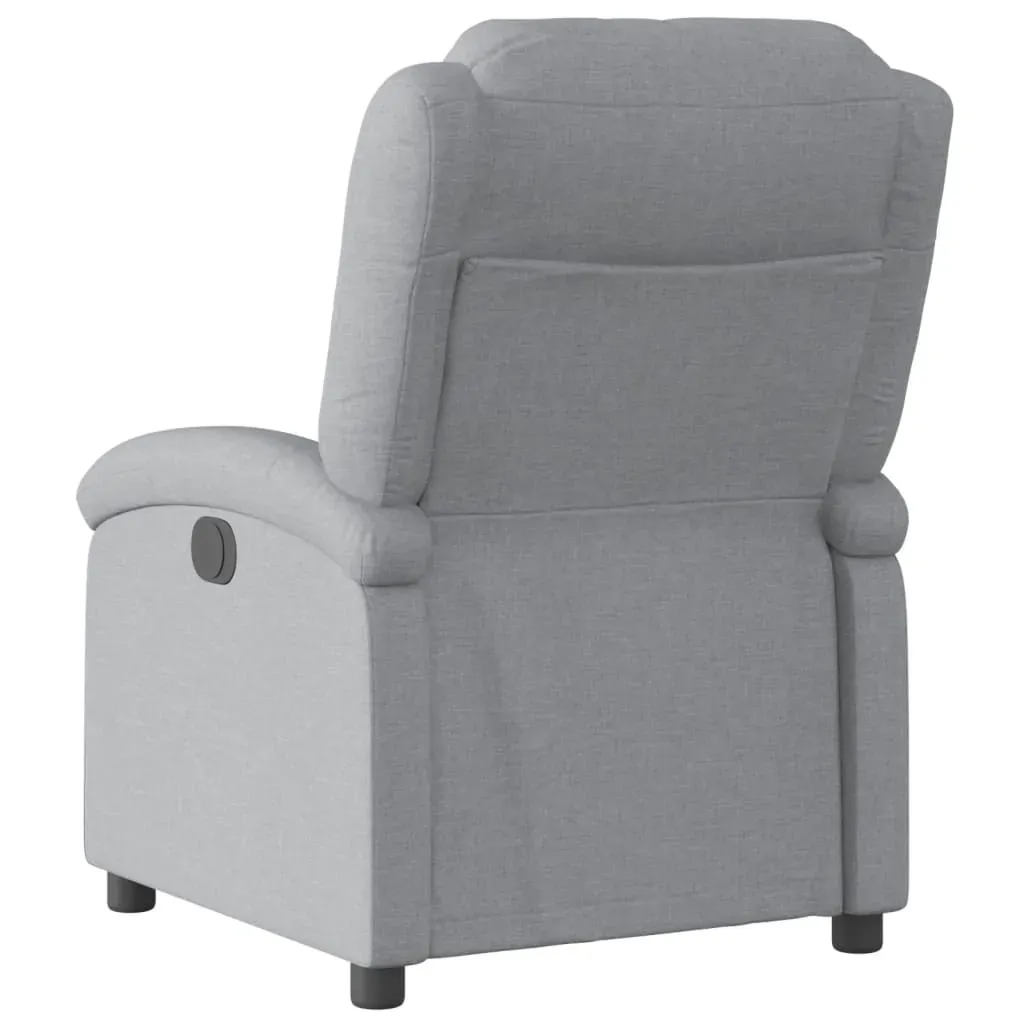 Recliner Chair Light Grey Fabric Price