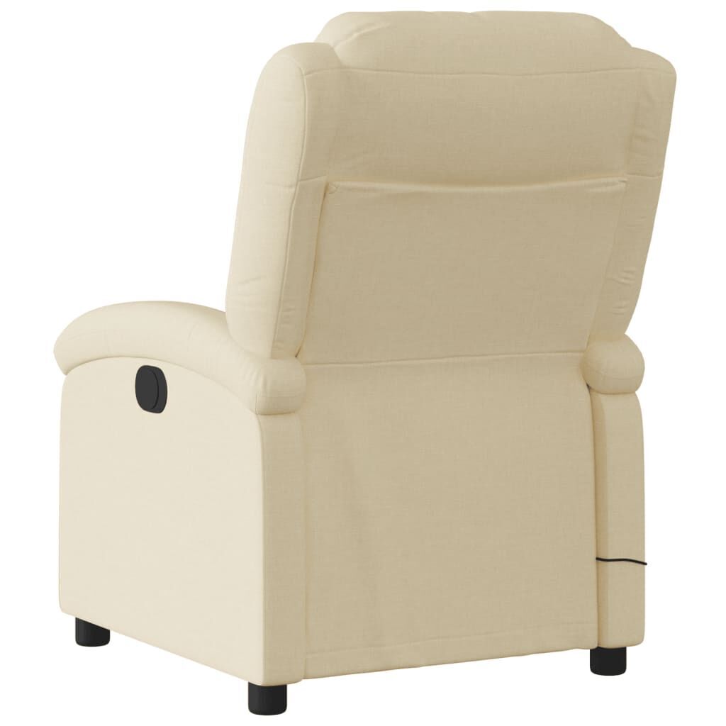 Massage Recliner Chair Cream Fabric Price