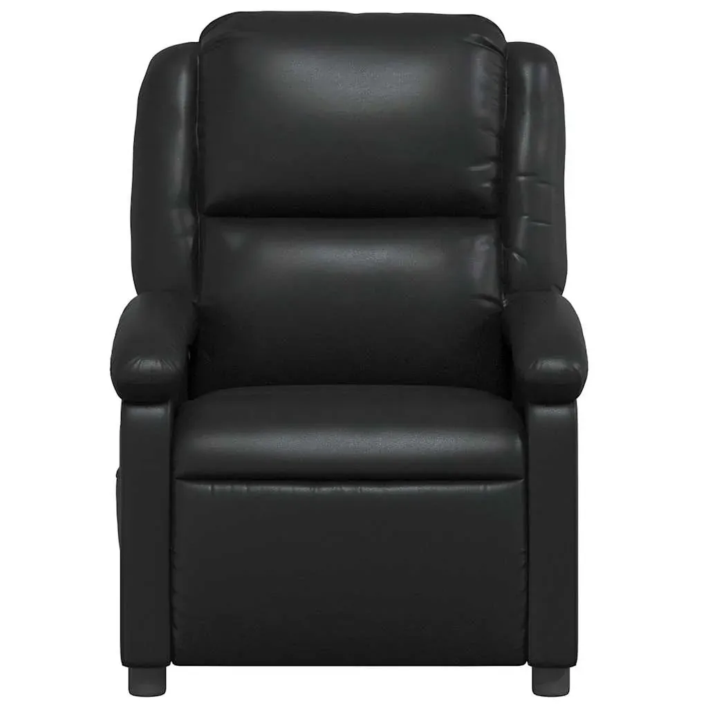 Massage Recliner Chair Black Faux Leather Price
