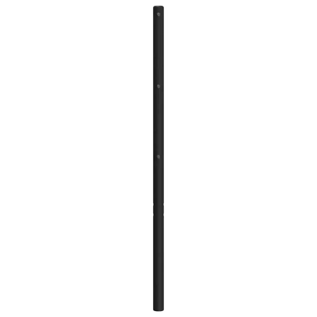 Metal Headboard Black 183 cm King Price
