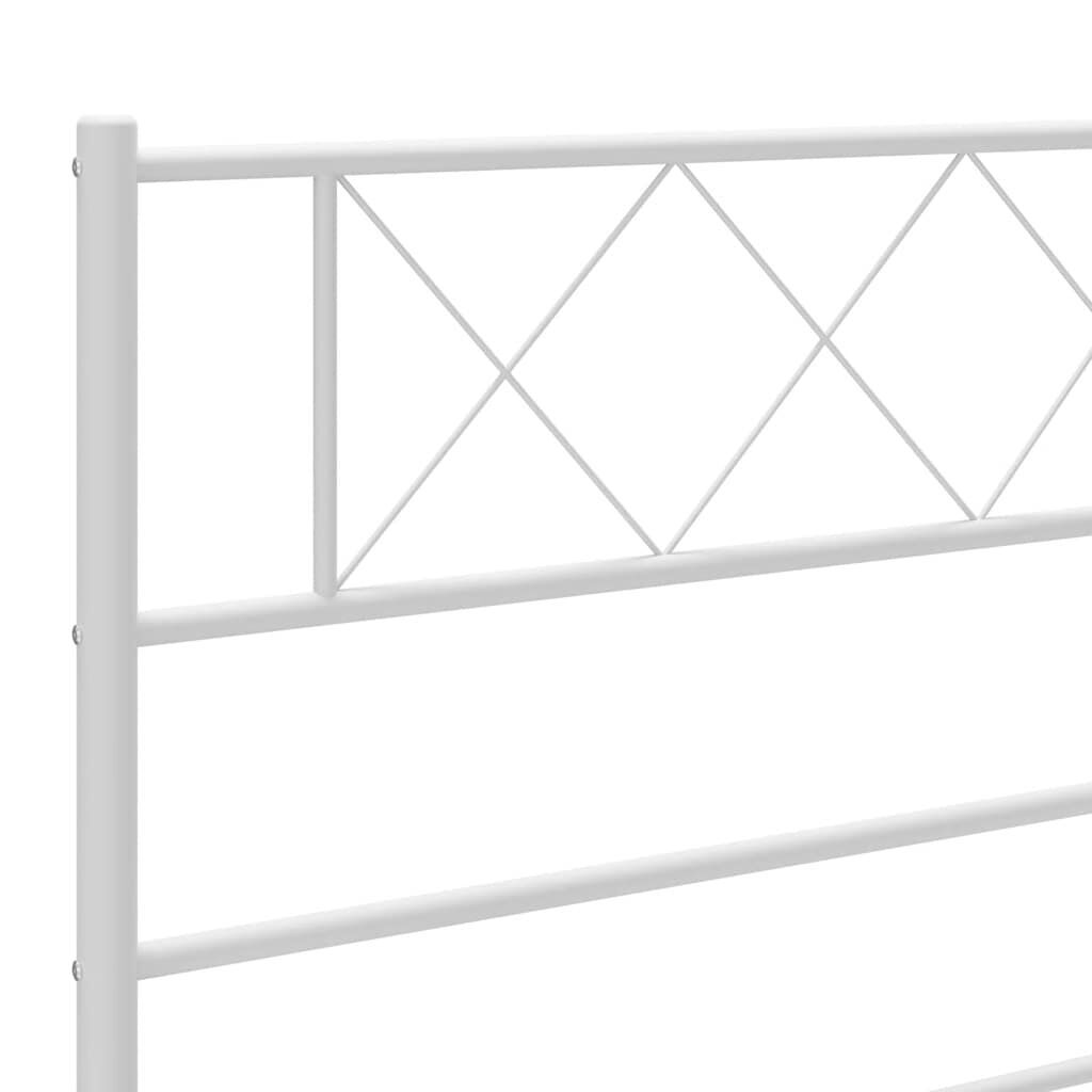 Metal Headboard White 183 cm King Price