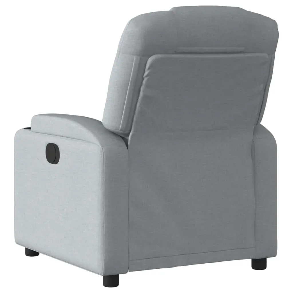 Recliner Chair Light Grey Fabric Price