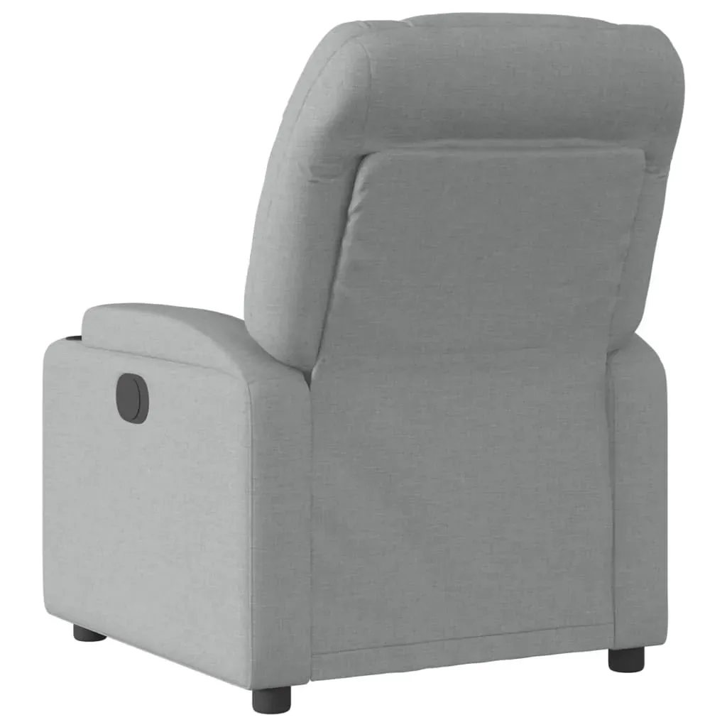 Recliner Chair Light Grey Fabric Price