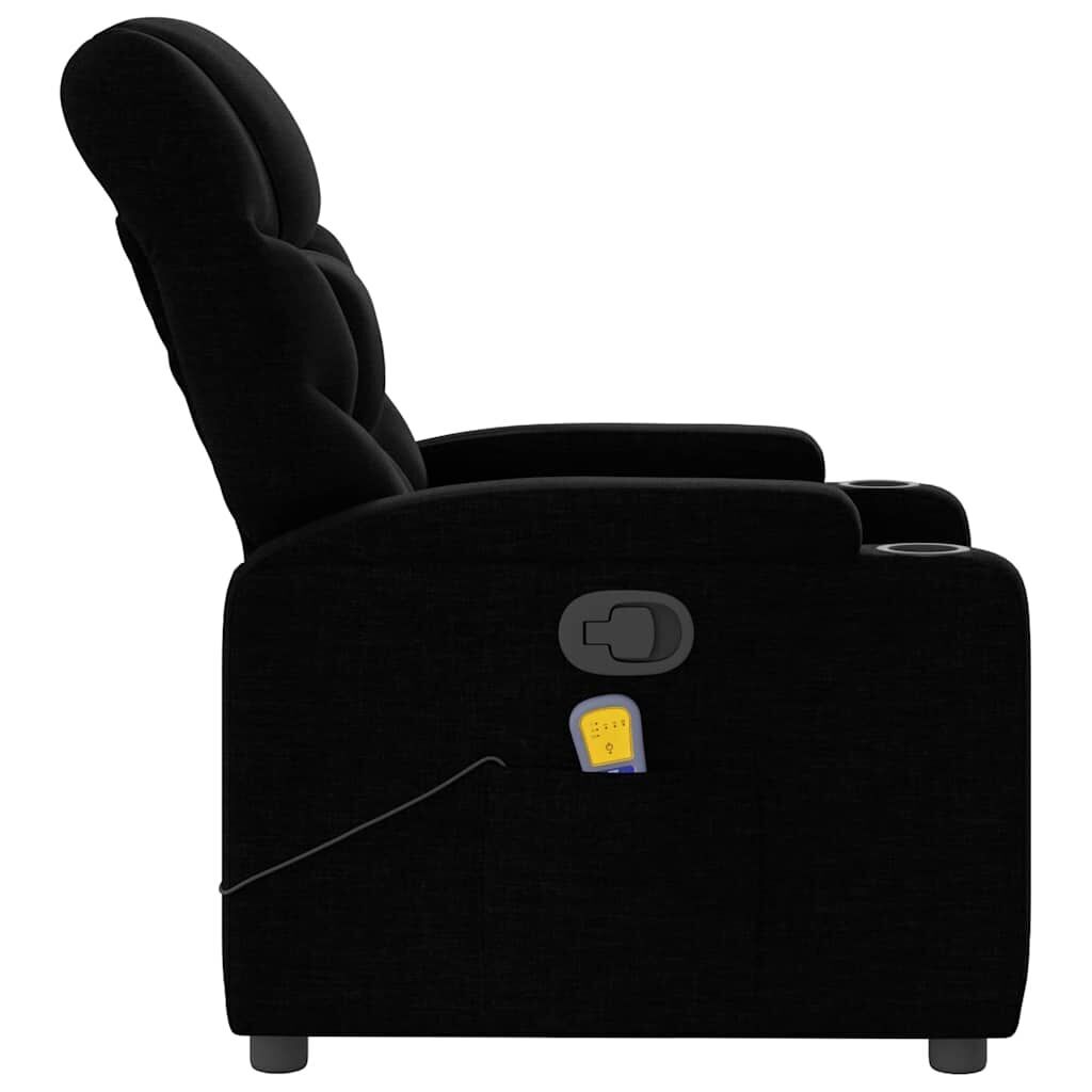 Massage Recliner Chair Black Fabric Price