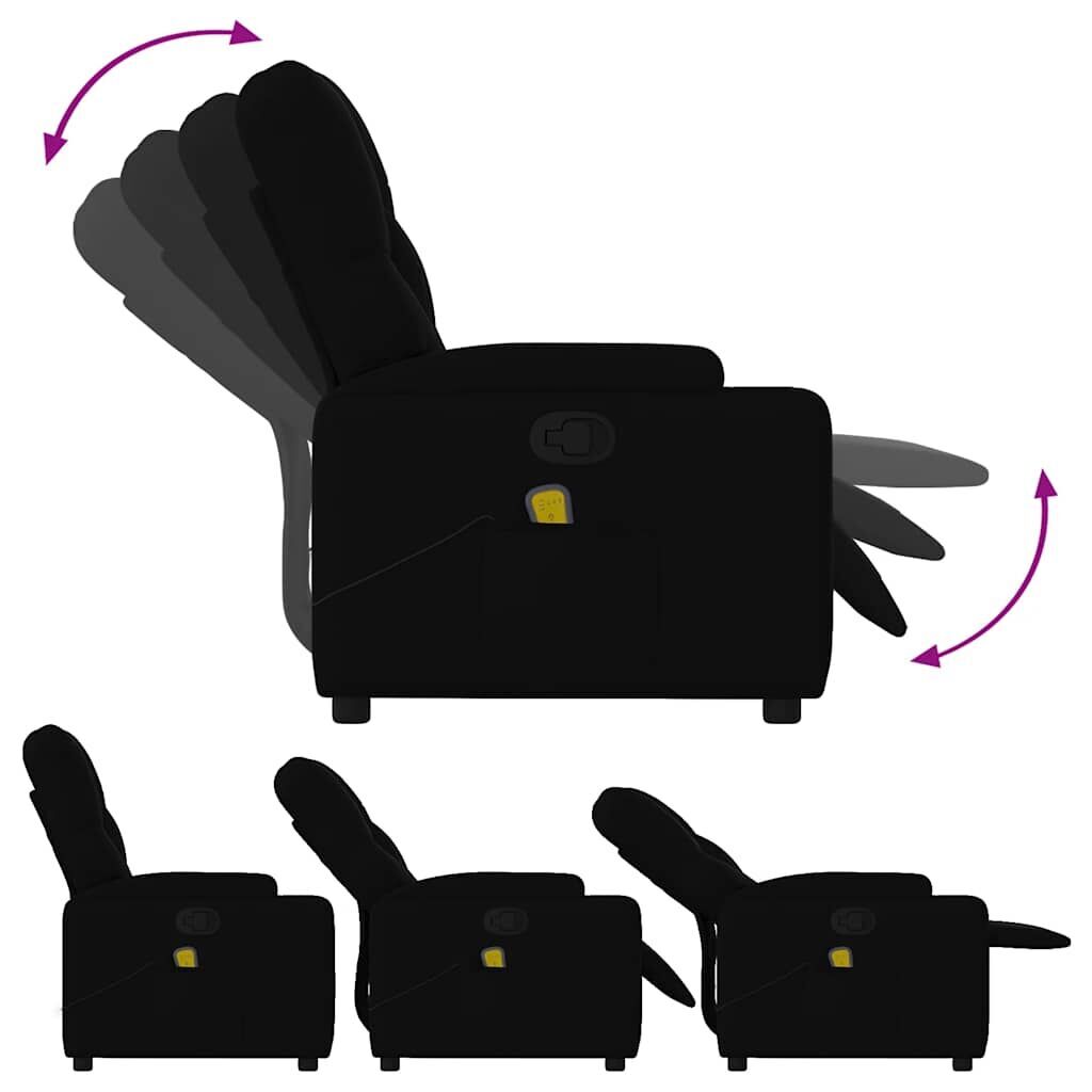 Massage Recliner Chair Black Fabric Price