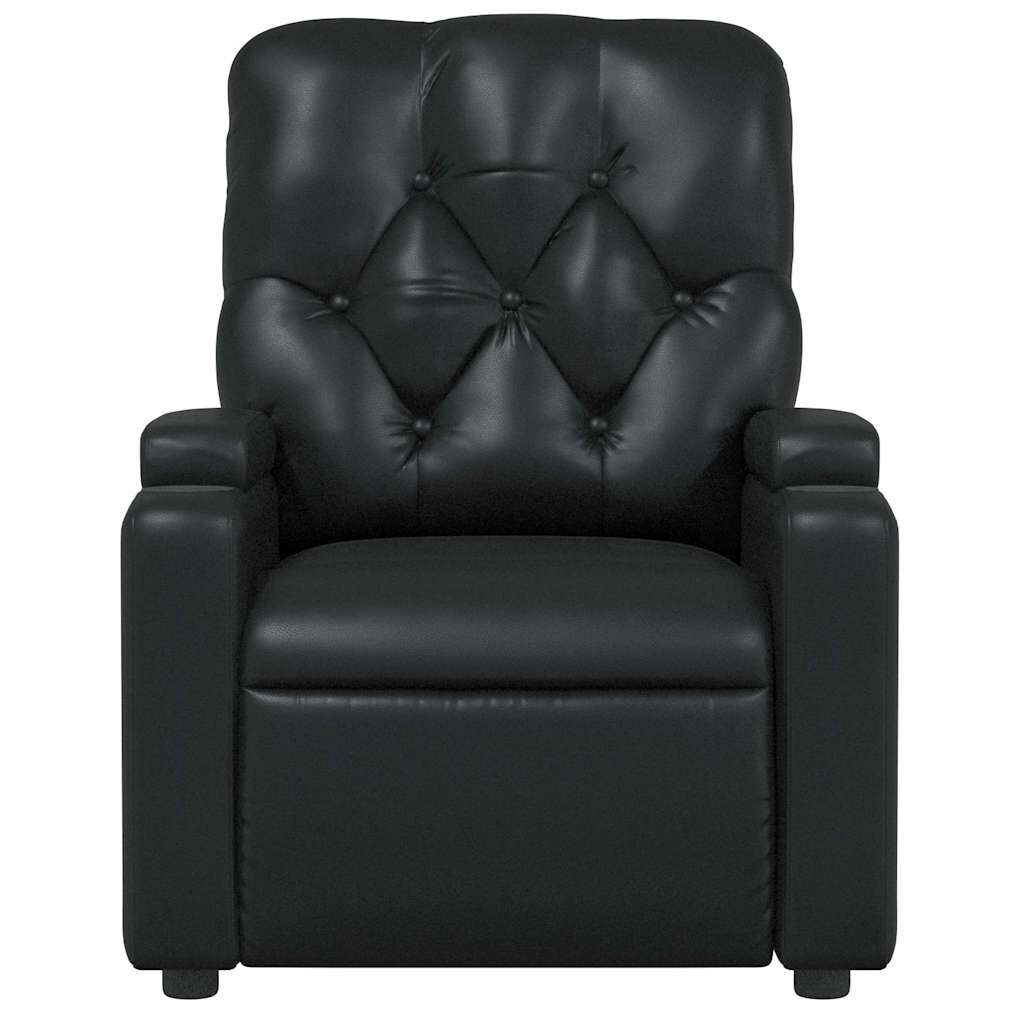 Massage Recliner Chair Black Faux Leather Price