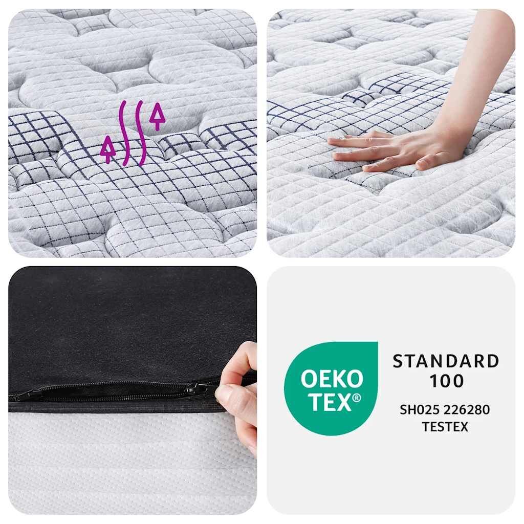 Pocket Spring Mattress Medium 137x190 cm Double Size Price