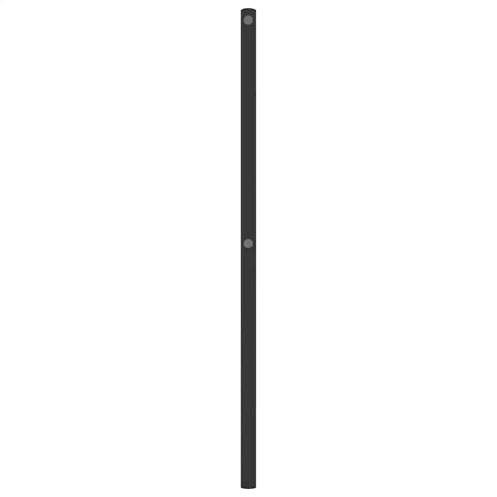 Metal Headboard Black 137 cm Double Price