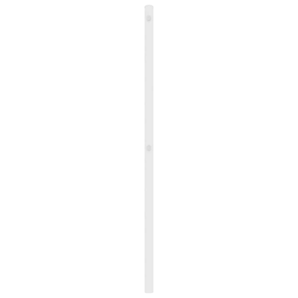 Metal Headboard White 137 cm Double Price