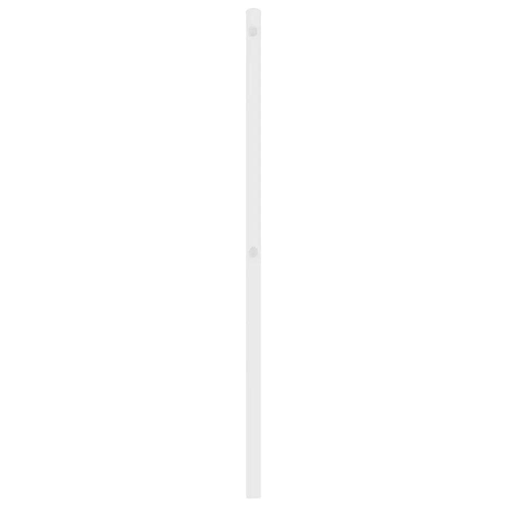 Metal Headboard White 137 cm Double Price