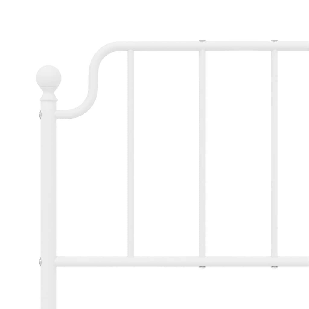 Metal Headboard White 152 cm Queen Price