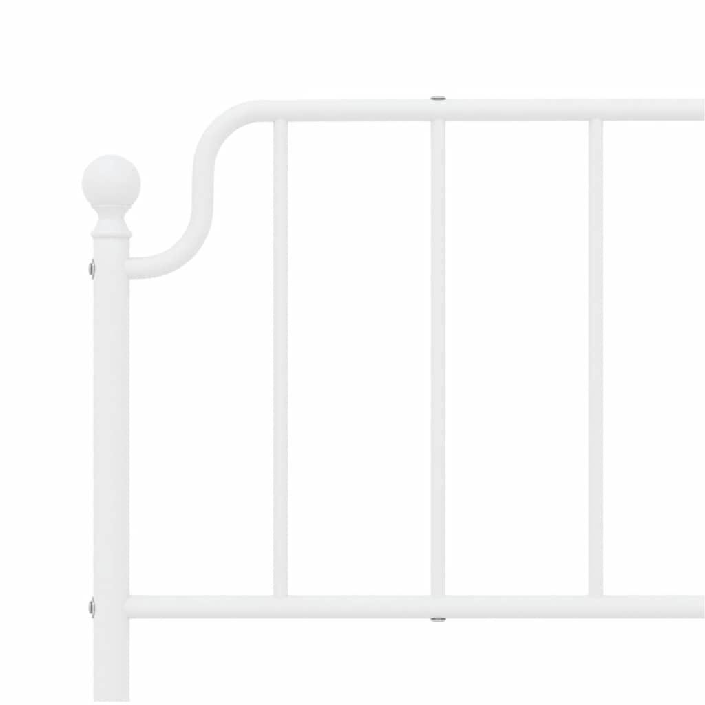Metal Headboard White 183 cm King Price