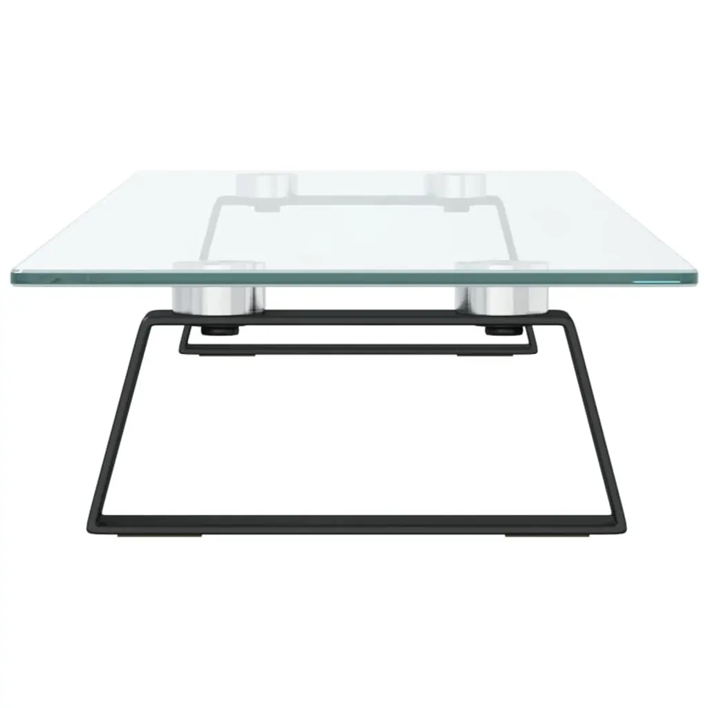 Monitor Stand Black 80x20x8 cm Tempered Glass and Metal Price