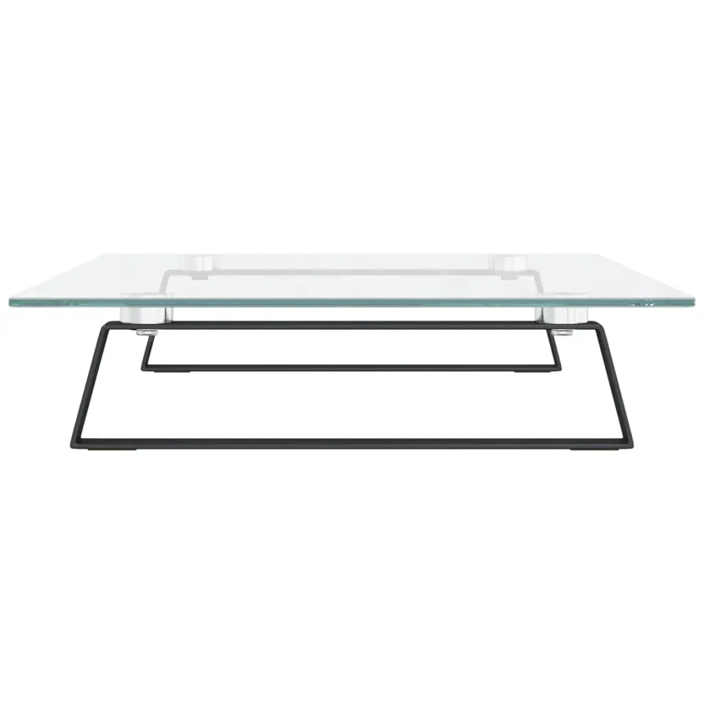 Monitor Stand Black 60x35x8 cm Tempered Glass and Metal Price