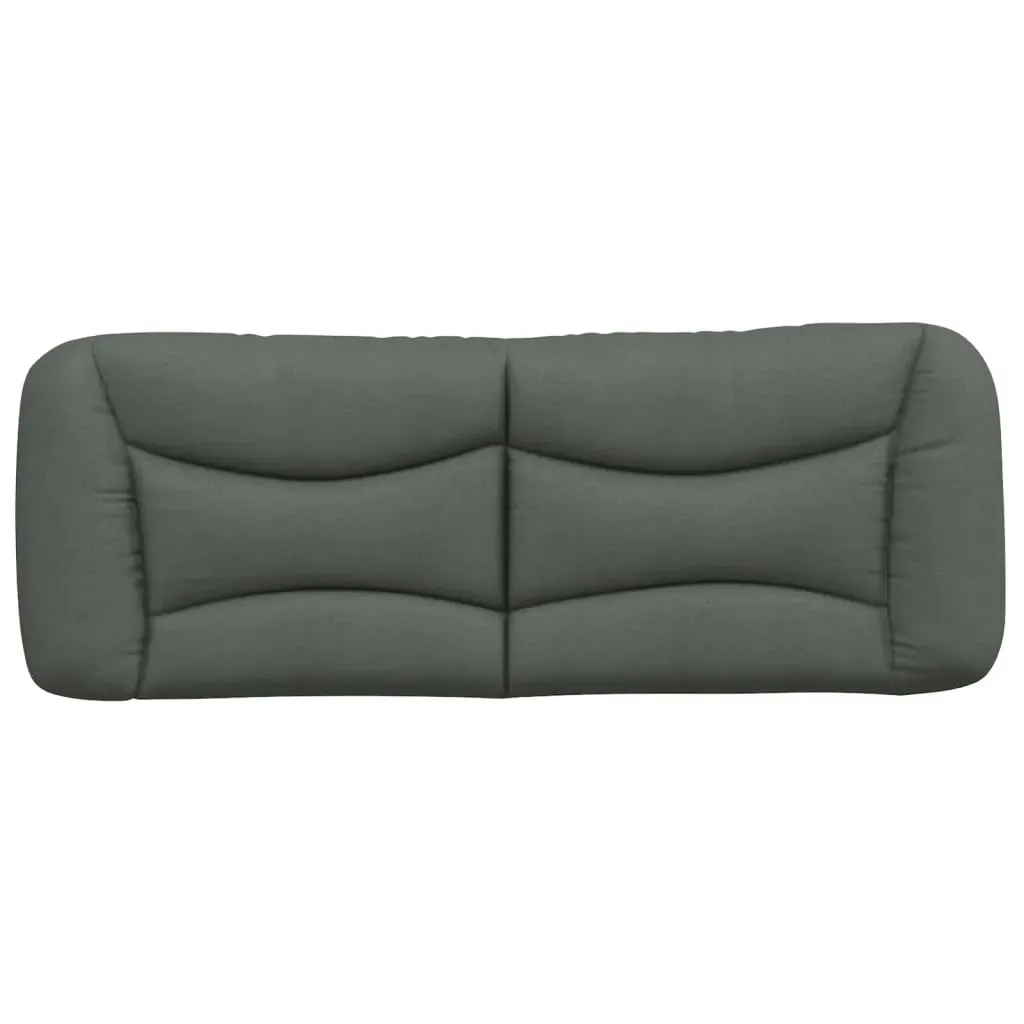 Headboard Cushion "Hvar" Dark Grey 137 cm Double Fabric Price