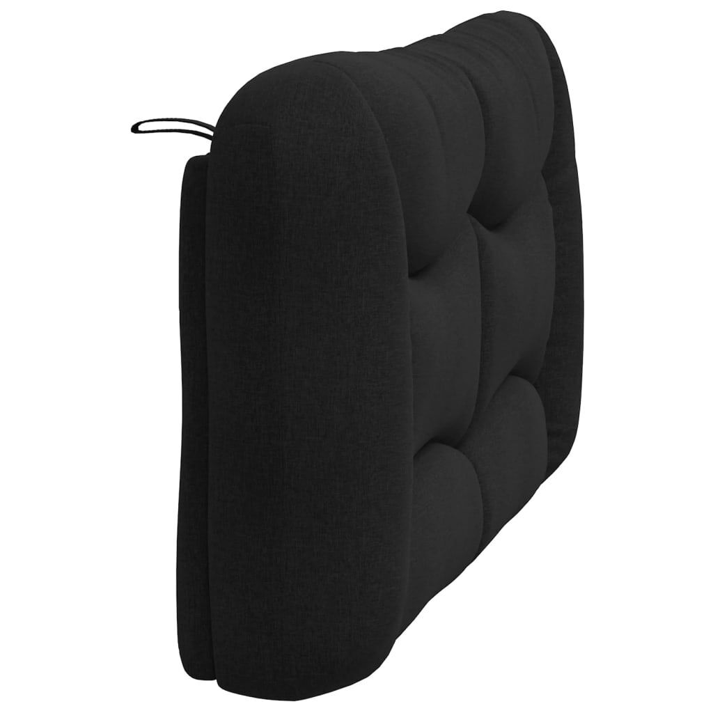 Headboard Cushion Black 137 cm Double Fabric Price
