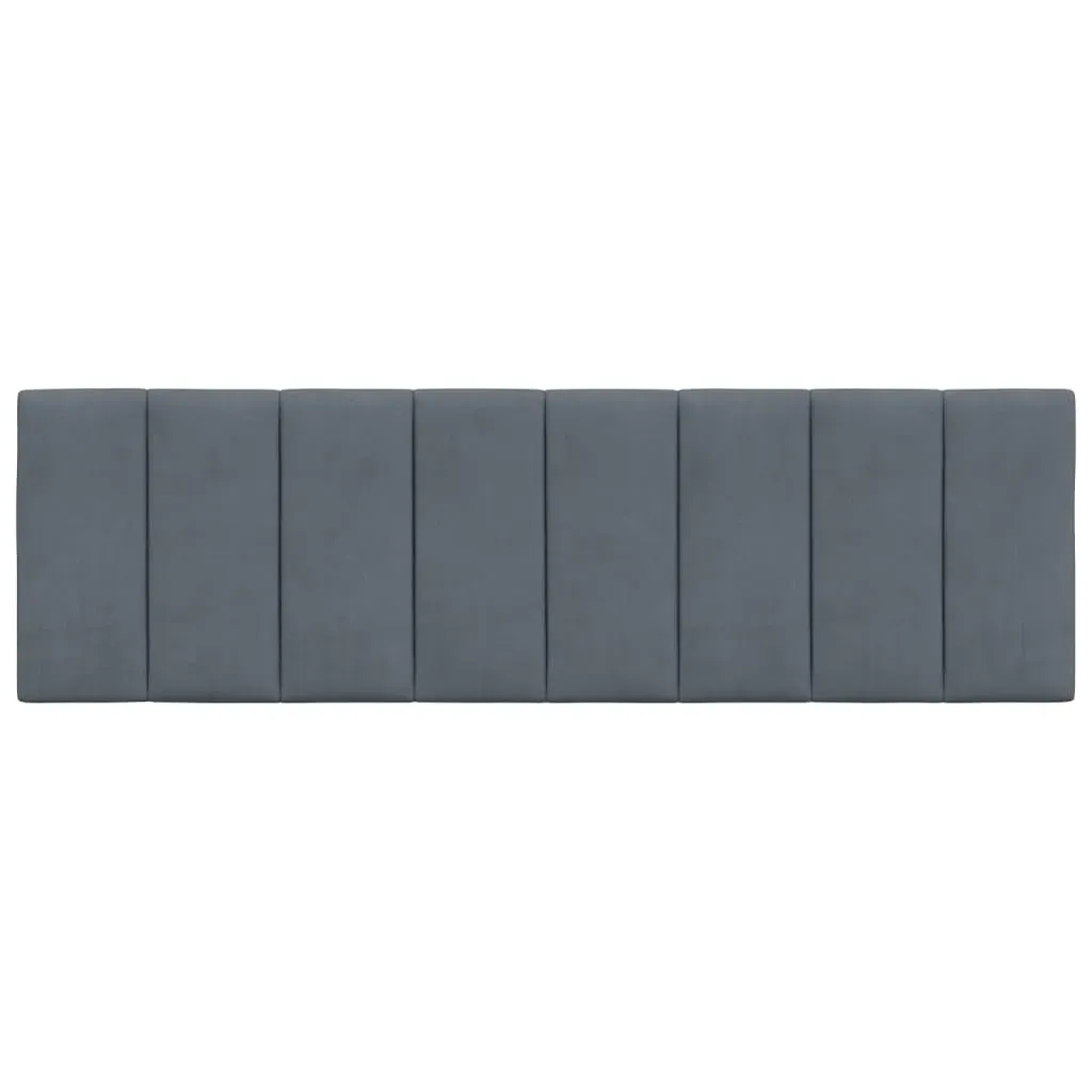 Headboard Cushion "Hanko" Dark Grey 152 cm Queen Velvet Price