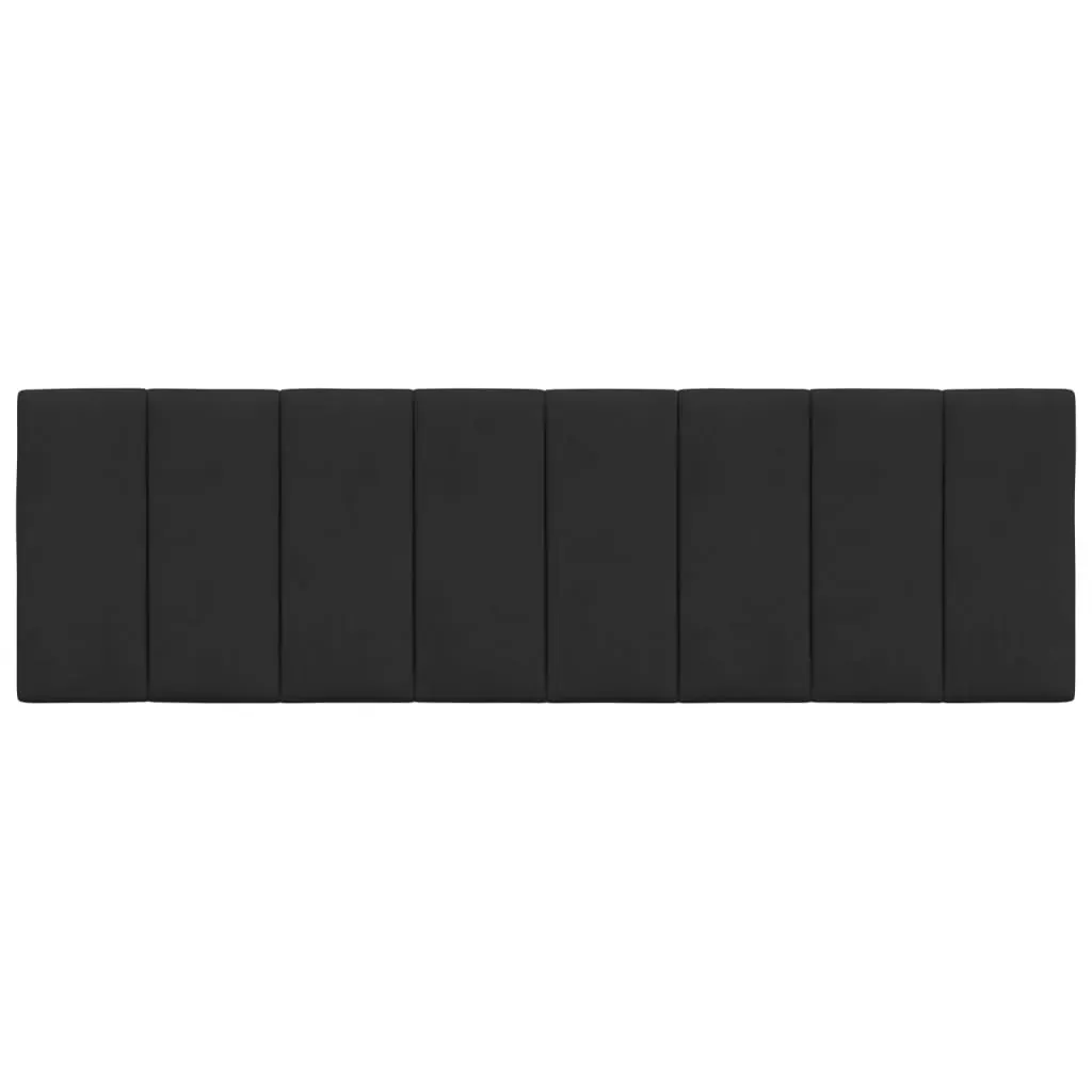 Headboard Cushion "Hanko" Black 152 cm Queen Velvet Price