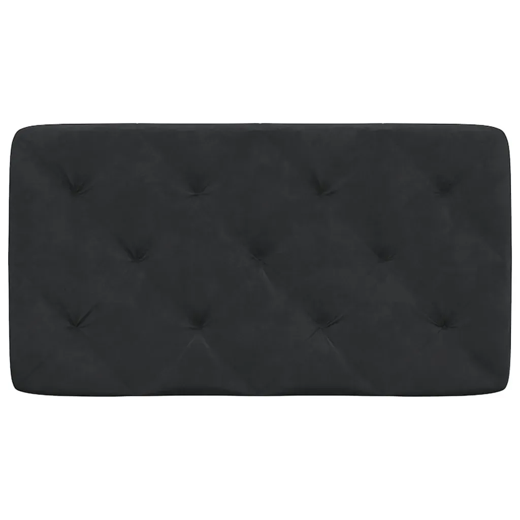 Headboard Cushion Black 90 cm Velvet Price