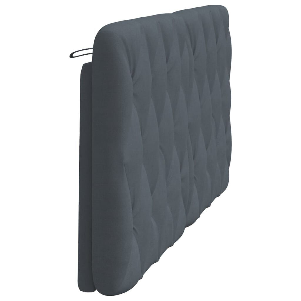 Headboard Cushion Dark Grey 152 cm Queen Velvet Price