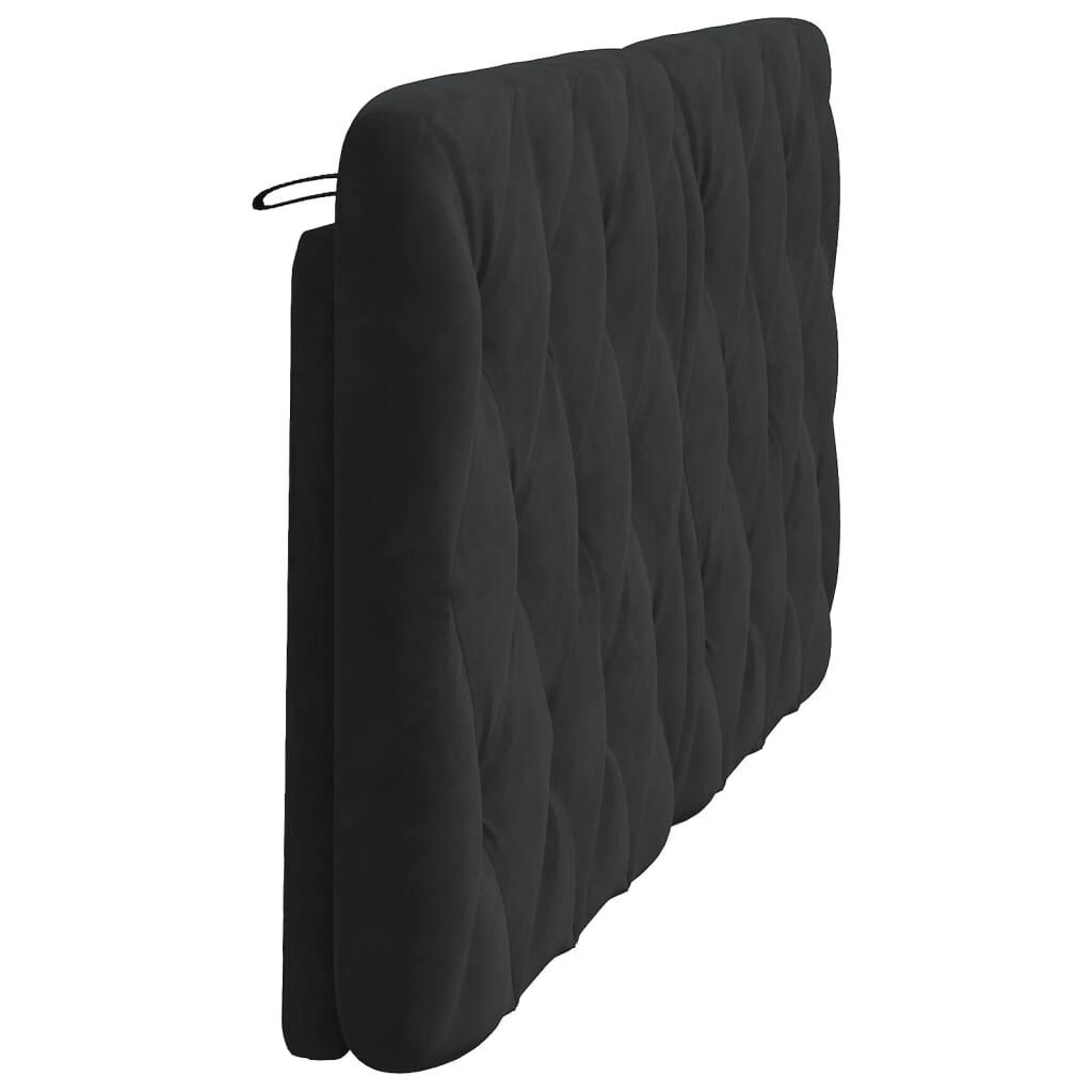Headboard Cushion Black 152 cm Queen Velvet Price