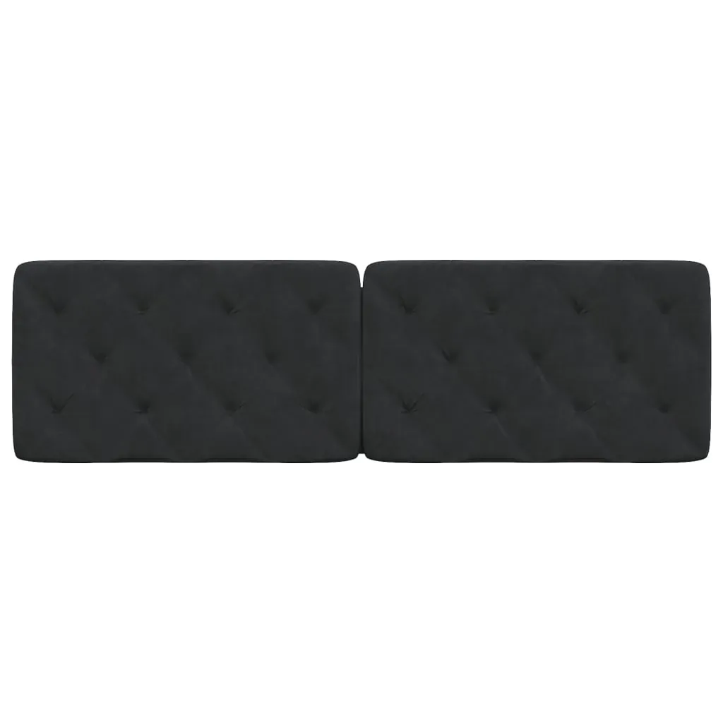 Headboard Cushion Black 152 cm Queen Velvet Price