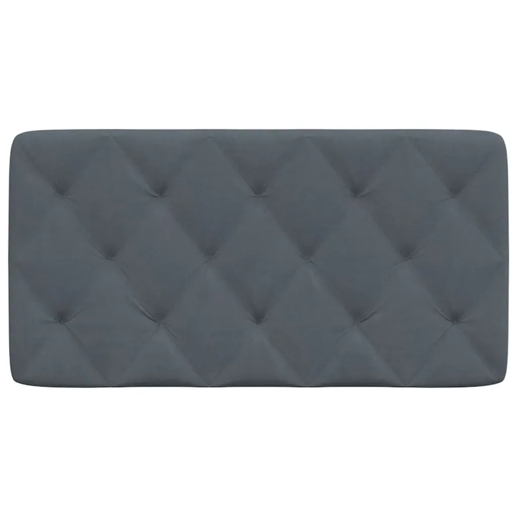 Headboard Cushion Dark Grey 107 cm King Single Velvet Price