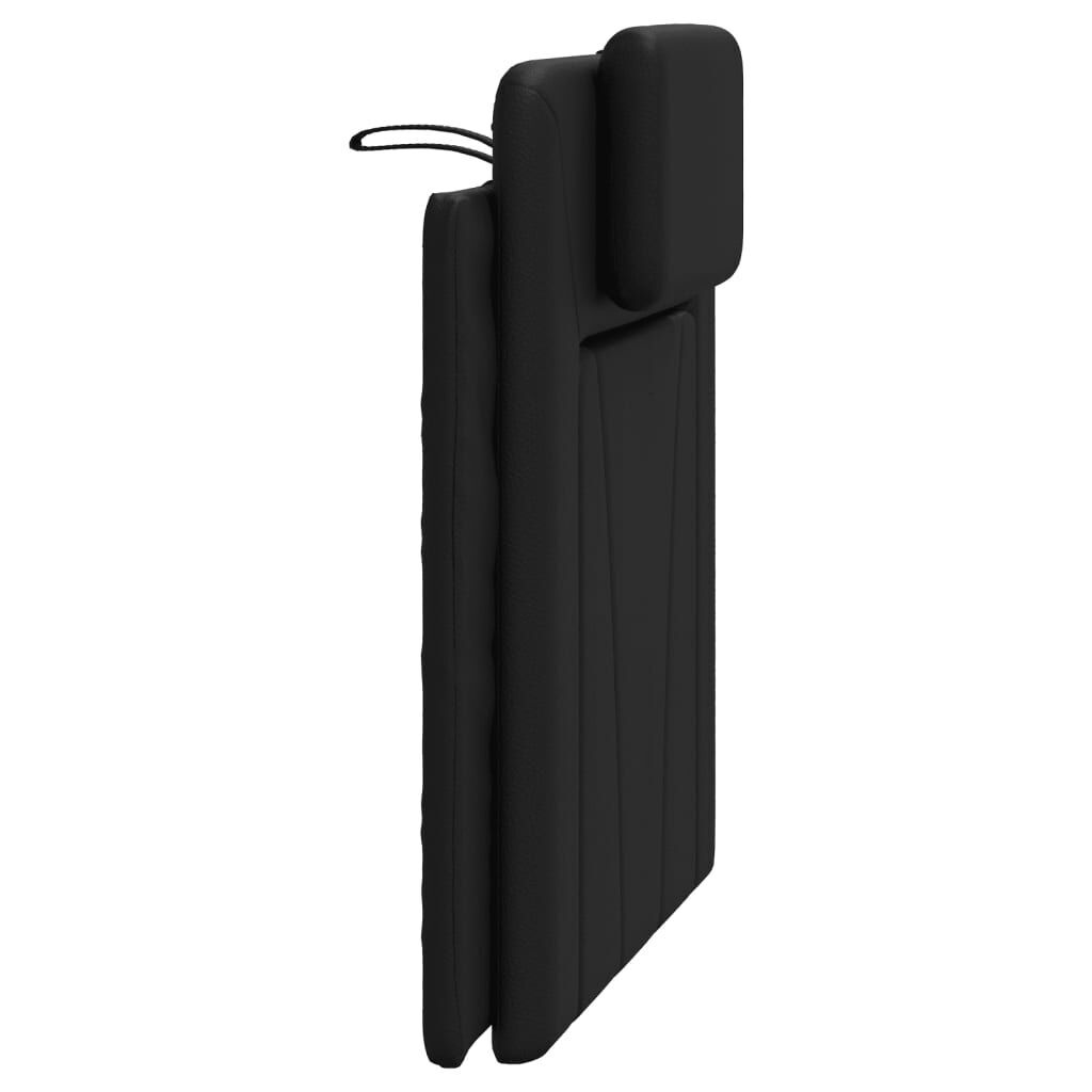 Headboard Cushion Black 90 cm Faux Leather Price