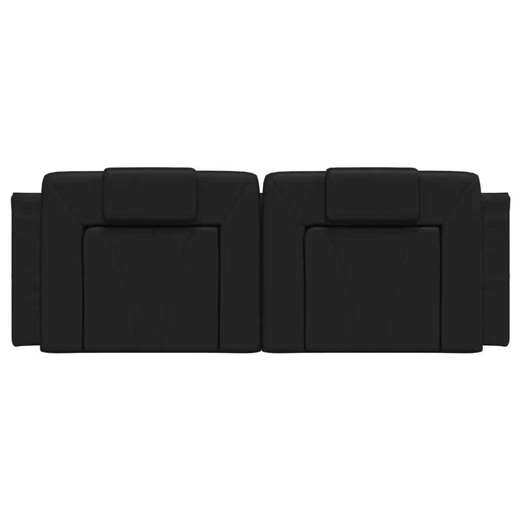 Headboard Cushion "Viana" Black 152 cm Queen Faux Leather Price