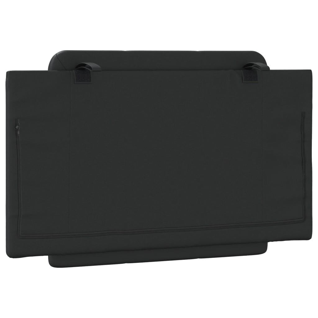 Headboard Cushion Black 90 cm Faux Leather Price