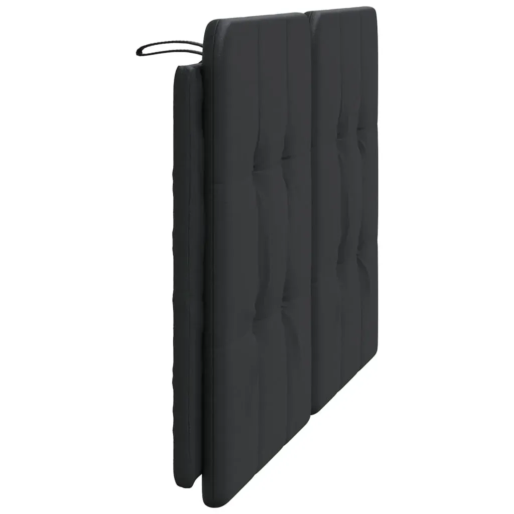 Headboard Cushion "Zadar" Black 137 cm Double Faux Leather Price