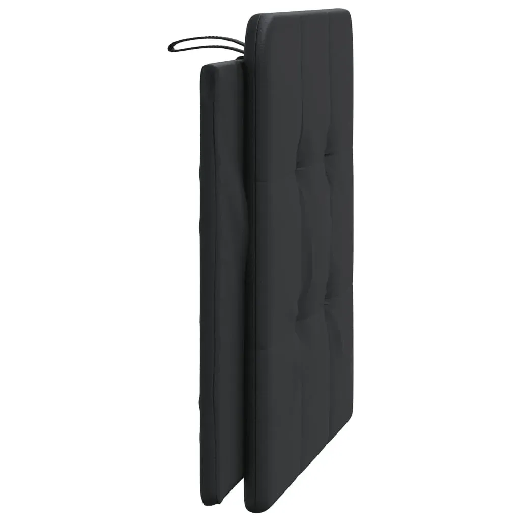 Headboard Cushion "Zadar" Black 107 cm King Single Faux Leather Price