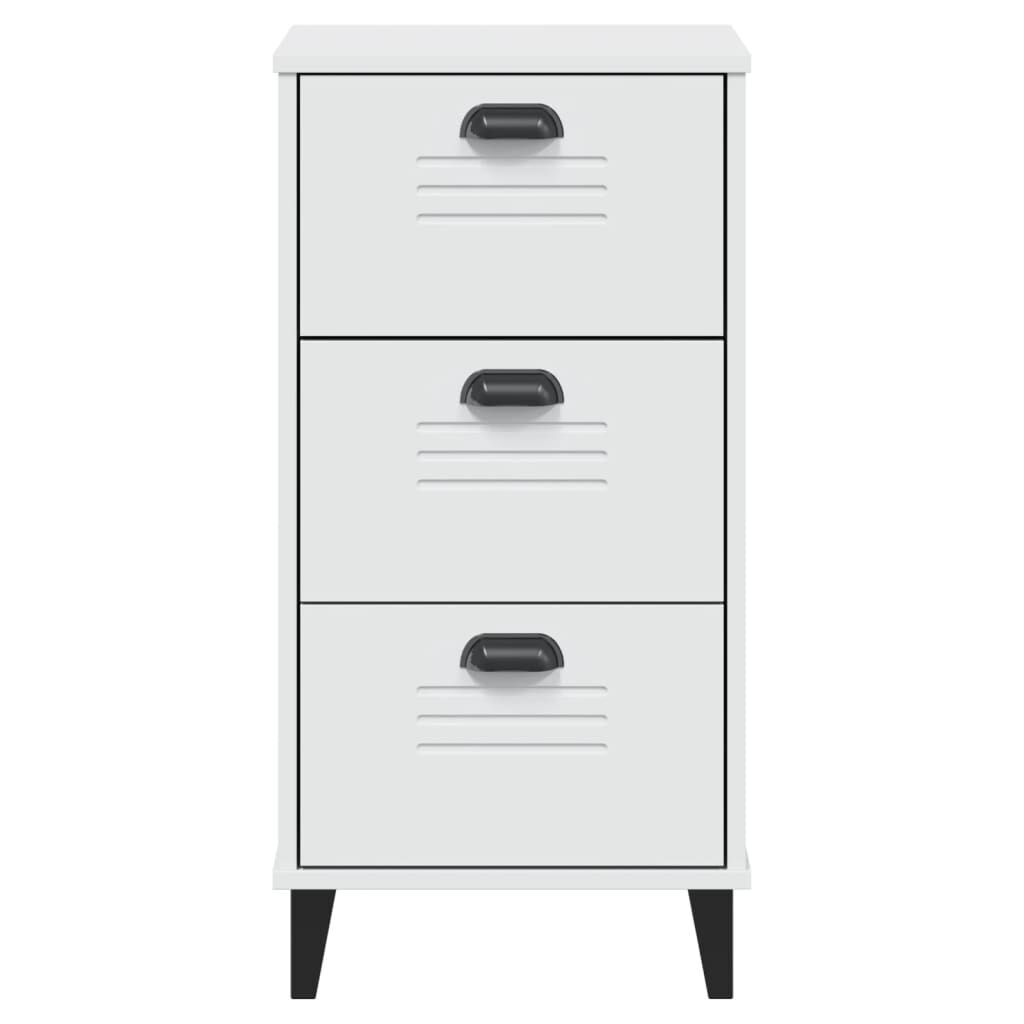 Bedside Cabinet VIKEN White Engineered Wood Price