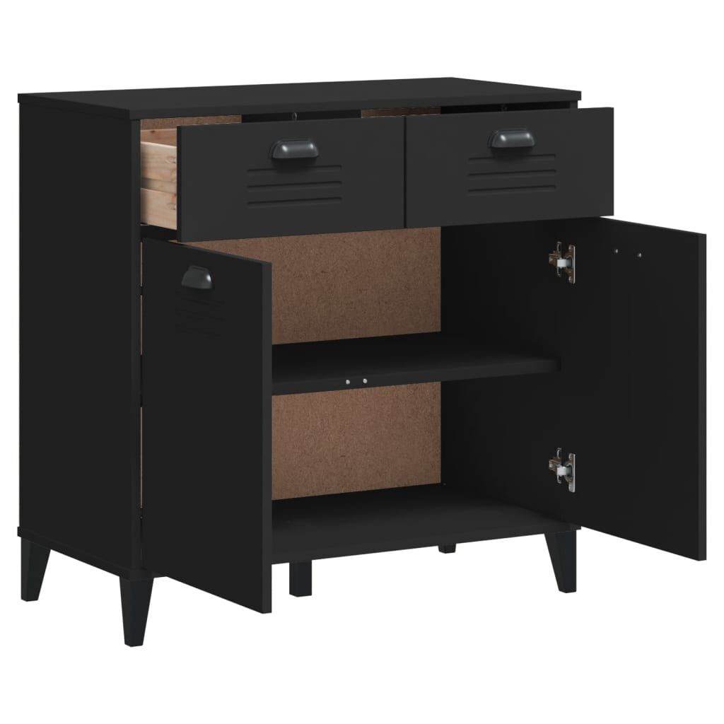 Sideboard VIKEN Black 80x40x80 cm Engineered Wood Price