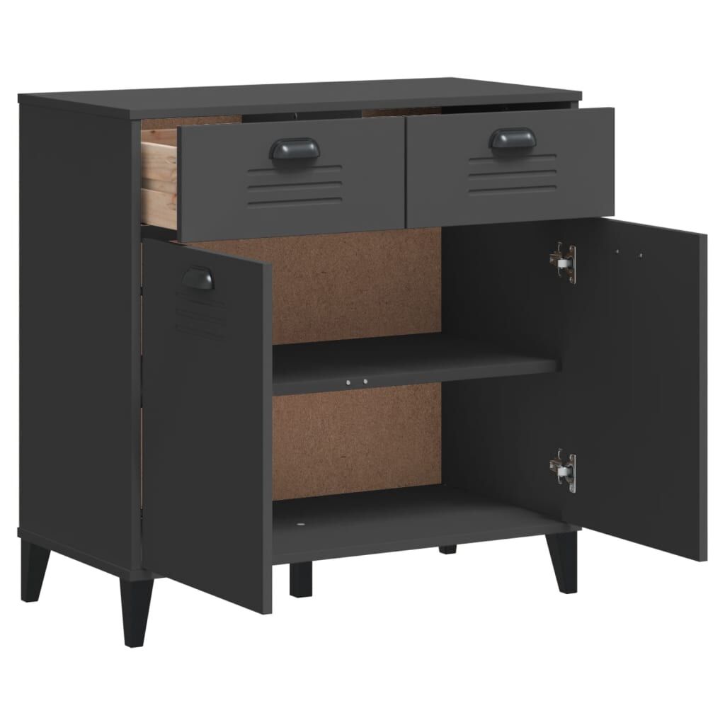 Sideboard VIKEN Anthracite Grey 80x40x80 cm Engineered Wood Price