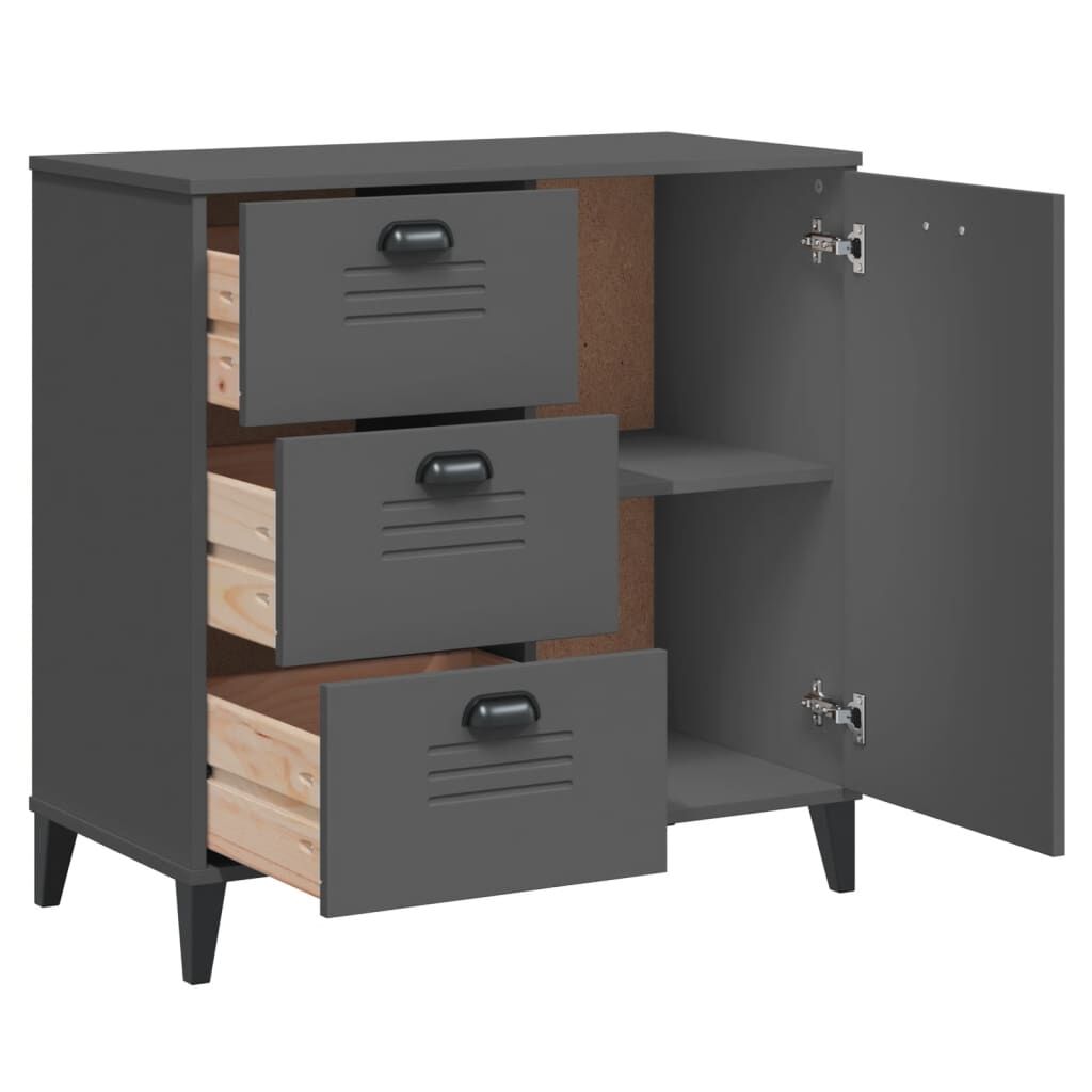 Sideboard VIKEN Anthracite Grey 80x40x80 cm Engineered Wood Price